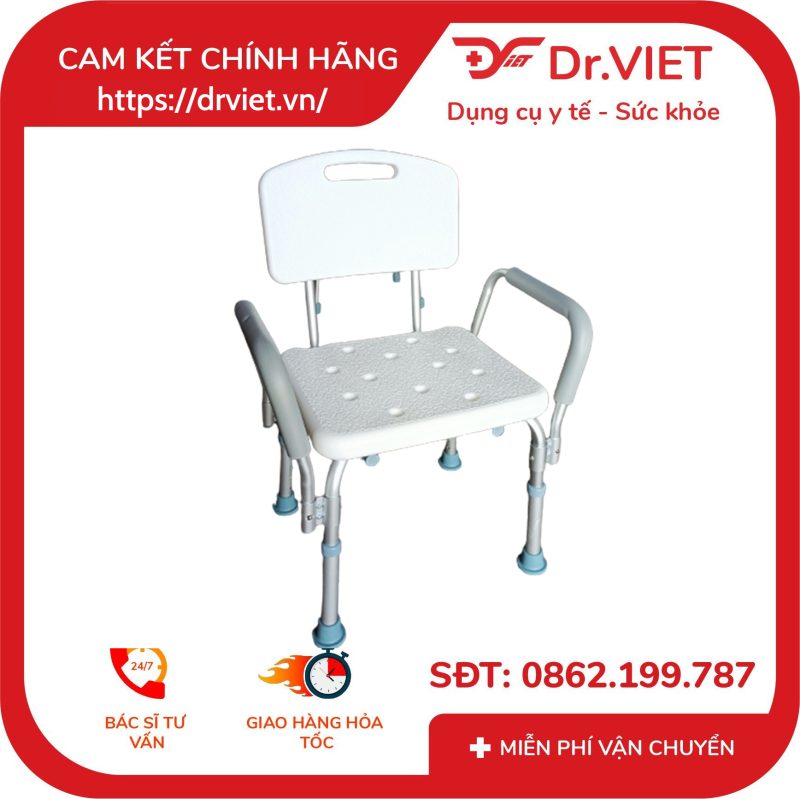 Ghế Tắm Khung Nhôm Tựa Lưng Lucass SC-98TL