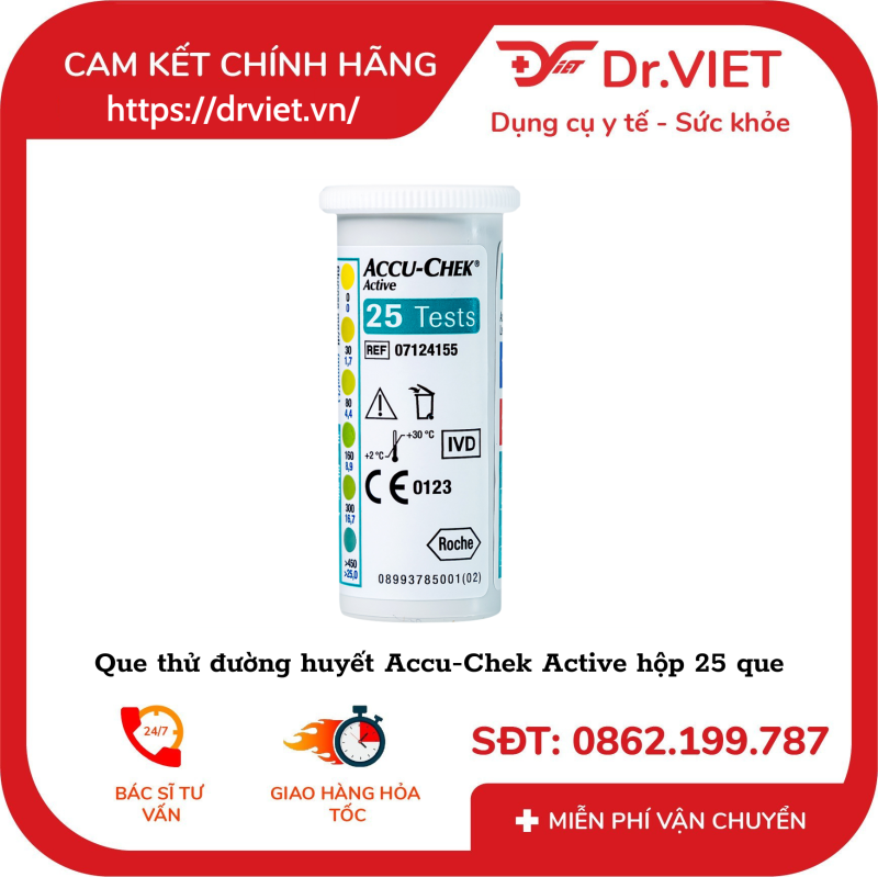 Que thử đường huyết Accu-Chek Active