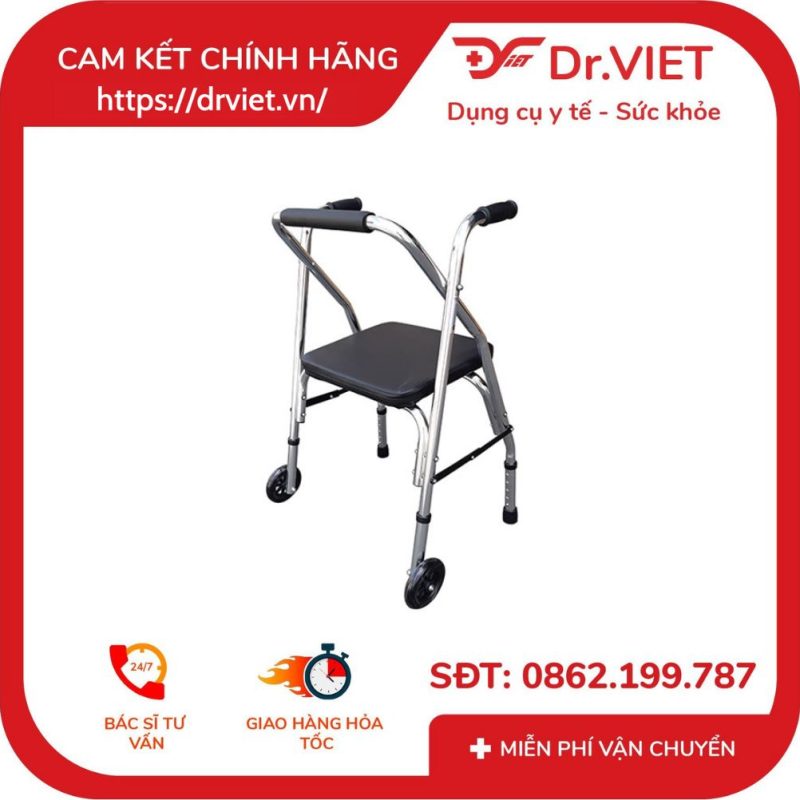 Khung tập đi có nệm ngồi Đức Cường - DCK03 7 Khung tập đi có nệm ngồi Đức Cường - DCK03