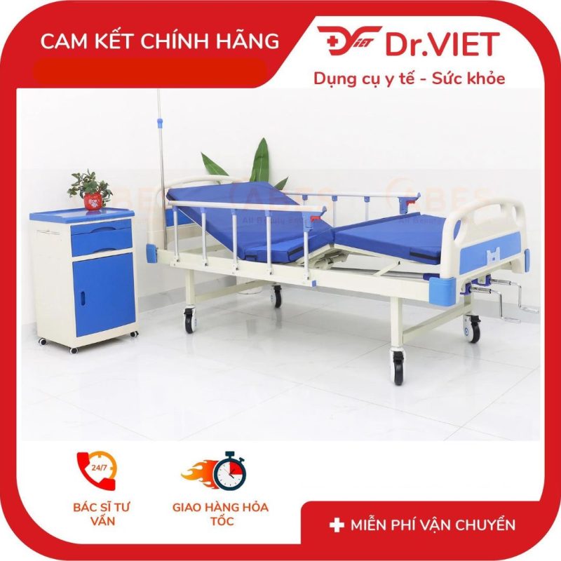 Nệm giường 1,2,3 tay quay - Xanh 6 Nệm giường 1,2,3 tay quay - Xanh