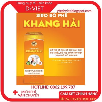 Bổ Phế Khang Hải siro- Hỗ trợ bổ phế, hạn chế ho nhiều, giảm biểu hiện tăng tiết đờm dãi, giảm đau rát họng, khản tiếng 4 Bổ Phế Khang Hải siro- Hỗ trợ bổ phế, hạn chế ho nhiều, giảm biểu hiện tăng tiết đờm dãi, giảm đau rát họng, khản tiếng