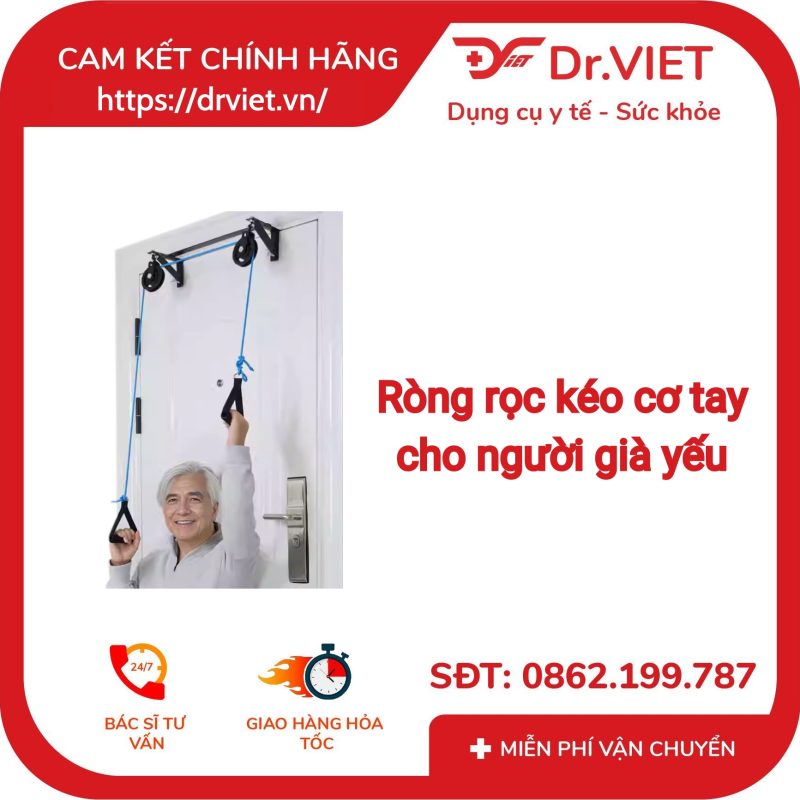 RÒNG RỌC Dụng cụ tập kéo tay phục hồi sau tai biến DVC21 - ĐỨC CƯỜNG 8 RÒNG RỌC Dụng cụ tập kéo tay phục hồi sau tai biến DVC21 - ĐỨC CƯỜNG