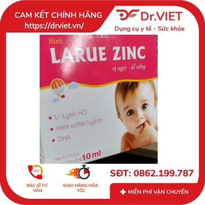 Siro Larue Zinc vị ngọt dễ uống giúp bổ sung kẽm cho cơ thể, nân cao sức đề kháng hộp 4 vỉ x 5 ống - Hộp 12 Siro Larue Zinc vị ngọt dễ uống giúp bổ sung kẽm cho cơ thể, nân cao sức đề kháng hộp 4 vỉ x 5 ống - Hộp