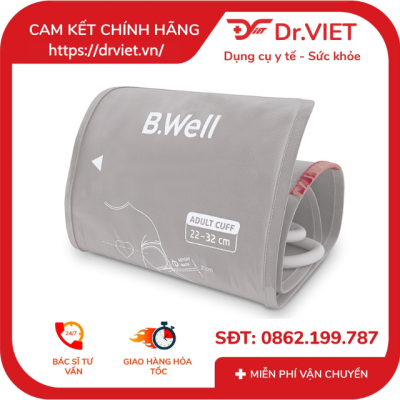 Vòng bít size M B.Well Swiss WA-C-M phụ kiện máy đo huyết áp công nghệ thuỵ sỹ 11 Vòng bít size M B.Well Swiss WA-C-M phụ kiện máy đo huyết áp công nghệ thuỵ sỹ