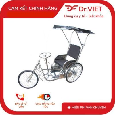 xe lắc tay inox có mui 6 xe lắc tay inox có mui