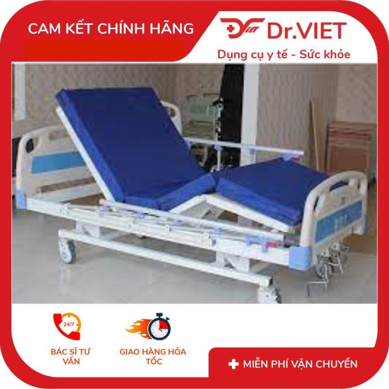 Nệm giường 1,2,3 tay quay - Xanh 7 Nệm giường 1,2,3 tay quay - Xanh