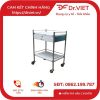 Xe đẩy dụng cụ tiêm inox 2 tầng có hộc 1 Xe đẩy dụng cụ tiêm inox 2 tầng có hộc