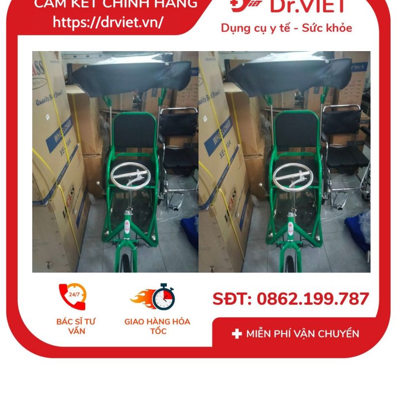 Xe lăn tay sơn tĩnh điện không mui Đức Cường - xe lăn cho người già, người khuyết tật 15 Xe lăn tay sơn tĩnh điện không mui Đức Cường - xe lăn cho người già, người khuyết tật