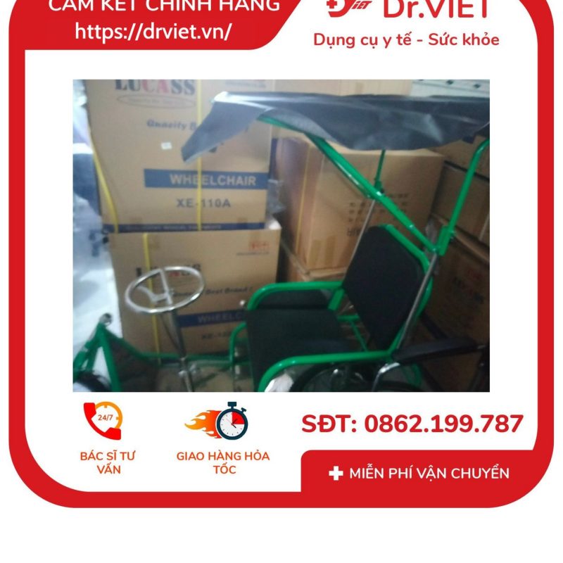 Xe lăn tay sơn tĩnh điện không mui Đức Cường - xe lăn cho người già, người khuyết tật 14 Xe lăn tay sơn tĩnh điện không mui Đức Cường - xe lăn cho người già, người khuyết tật