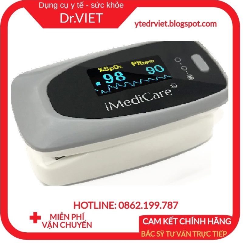 Máy đo nồng độ bão hòa Oxy trong máu (SPO2) và nhịp tim iMediCare iOM-A8- Chính hãng Singapore bảo hành 2 năm, Sử dụng cho cả trẻ em và người lớn, Chế độ cảnh báo SpO2 thấp và nhịp tim bất thường bằng âm thanh dùng cho mùa dịch