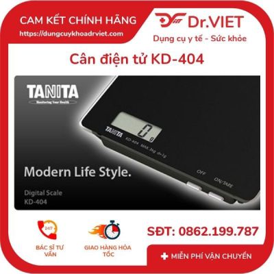 Cân điện tử Tanita KD404 (nhỏ gọn dùng để cân thực phẩm, cân làm bánh) - Dr Viet