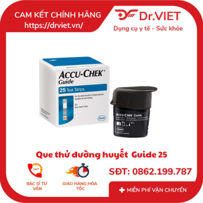 Que thử đường huyết Accuchek Guide 10 Que thử đường huyết Accuchek Guide