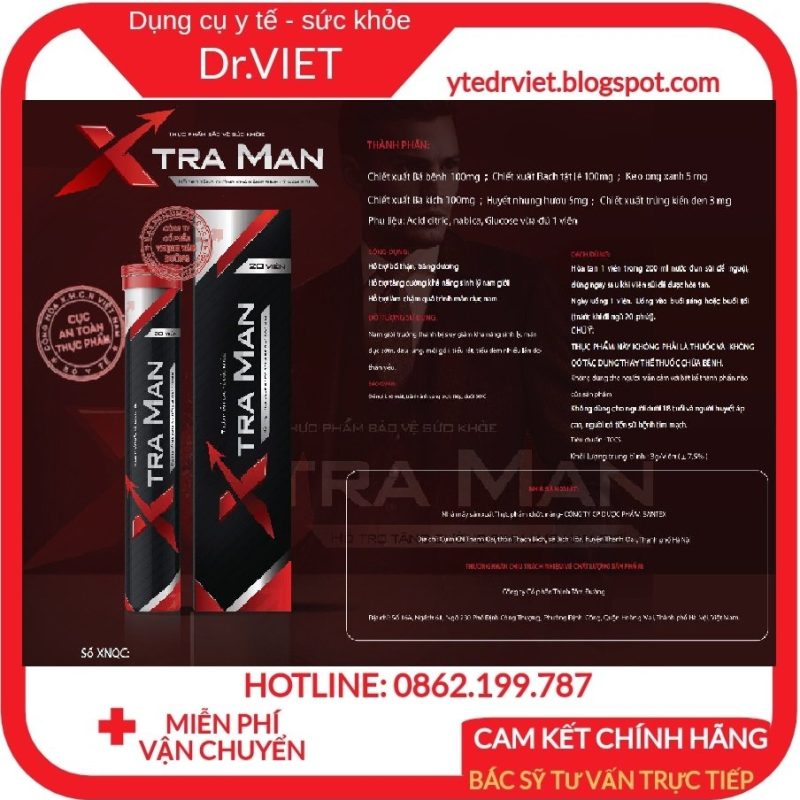 Viên Sủi Xtraman Giúp Bổ Thận Tráng Dương, Tăng Cường Chức Năng Sinh Lý Nam Giới, Cải thiện vấn đề suy giảm ham muốn, Hỗ trợ chữa liệt dương; rối loạn cương dương,xuất tinh sớm, giúp tăng ham muốn; Giúp cương dương