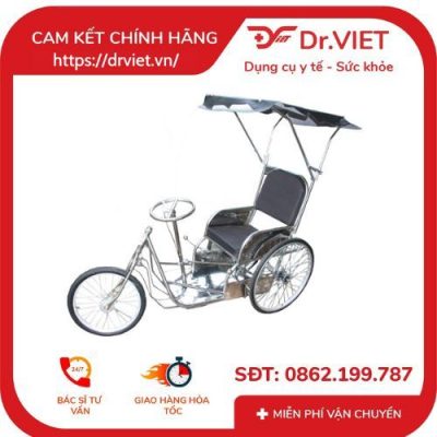 xe lắc tay inox có mui 6 xe lắc tay inox có mui