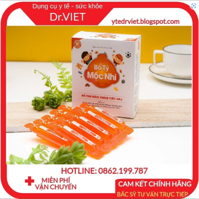 BỔ TỲ MỘC NHI 20 ỐNG x10ml - hộp 4 BỔ TỲ MỘC NHI 20 ỐNG x10ml - hộp