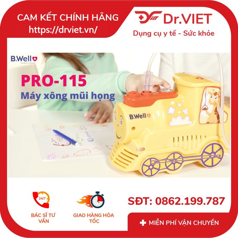 Máy xông mũi họng B.Well Swiss PRO-115 14 Máy xông mũi họng B.Well Swiss PRO-115