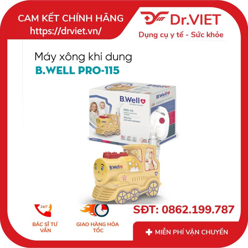 Máy xông mũi họng B.Well Swiss PRO-115 13 Máy xông mũi họng B.Well Swiss PRO-115
