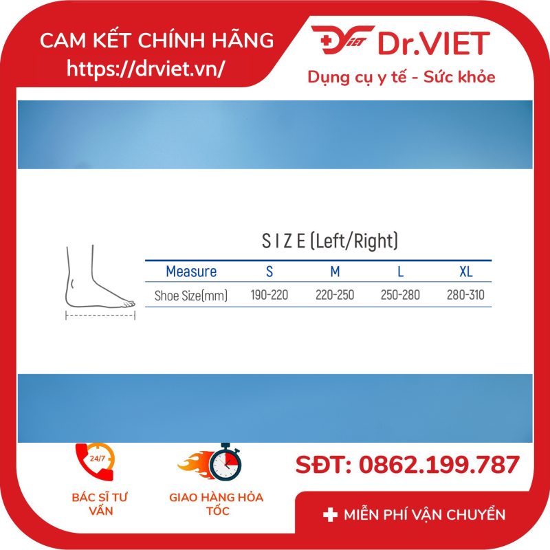 Nẹp cố định cổ chân và bàn chân Dr.Med DR-A015 14 Nẹp cố định cổ chân và bàn chân Dr.Med DR-A015