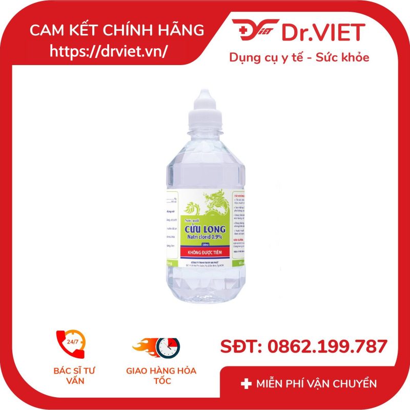 Alternative view of Nước muối Cửu Long giúp sát khuẩn, súc miệng