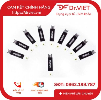 Que thử Đường Huyết Omron HMG-112 hộp 25 que 15 Que thử Đường Huyết Omron HMG-112 hộp 25 que
