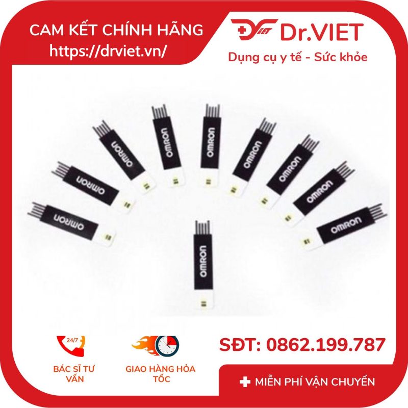 Que thử Đường Huyết Omron HMG-112 hộp 25 que 13 Que thử Đường Huyết Omron HMG-112 hộp 25 que