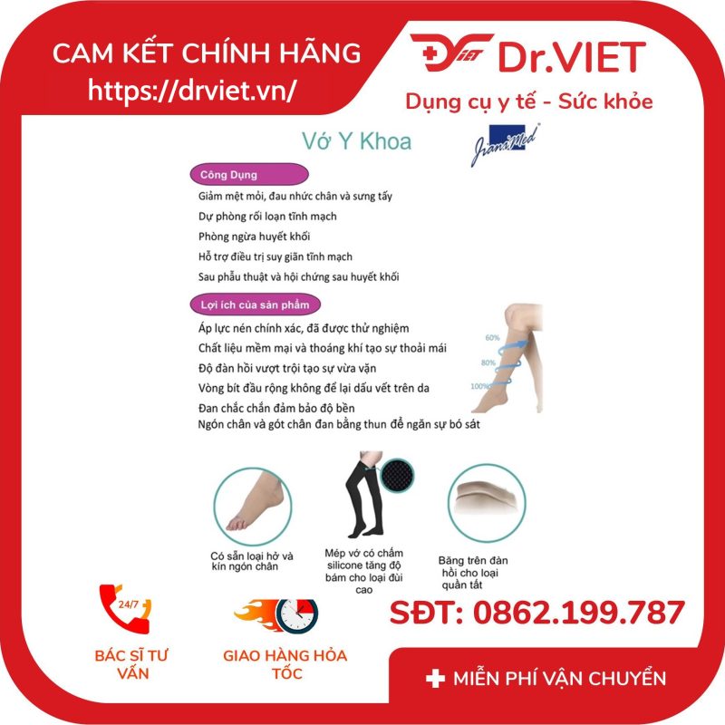 Vớ gối y khoa Jianimed