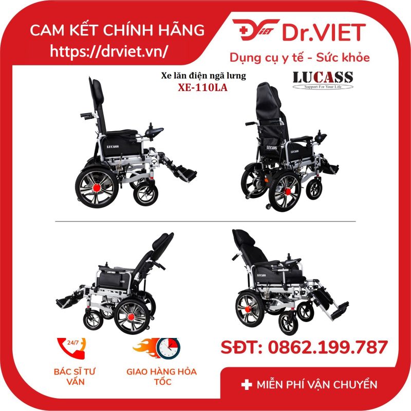 Xe lăn điện Lucass XE-802 (XE-110LA)