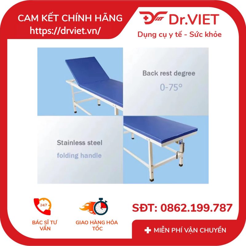 Bàn khám bệnh Tajermy tay quay A02-II