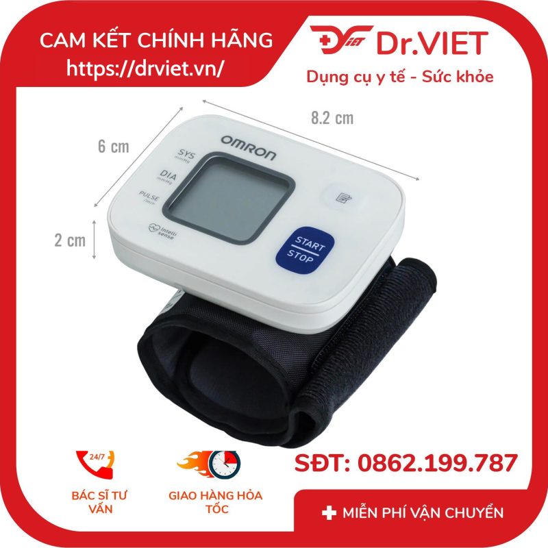Máy đo huyết áp cổ tay Omron HEM-6161