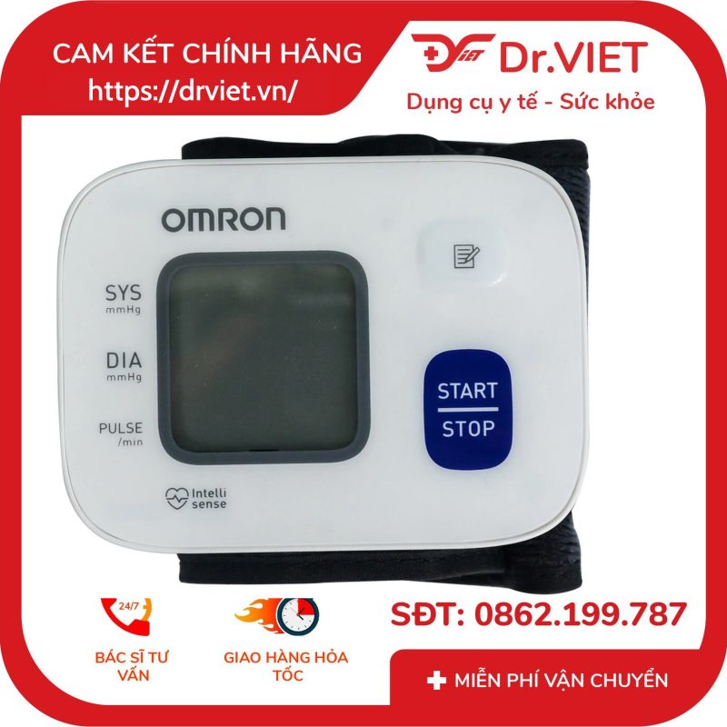 Alternative view of Máy đo huyết áp cổ tay Omron HEM-6161
