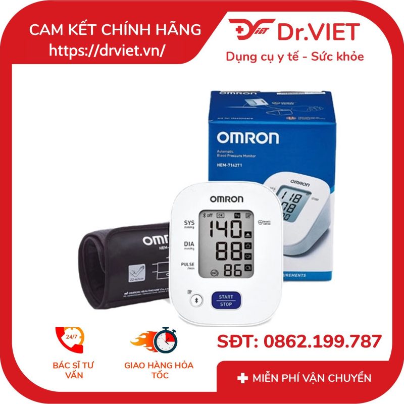 Alternative view of Máy đo huyết áp Omron HEM-7142T2