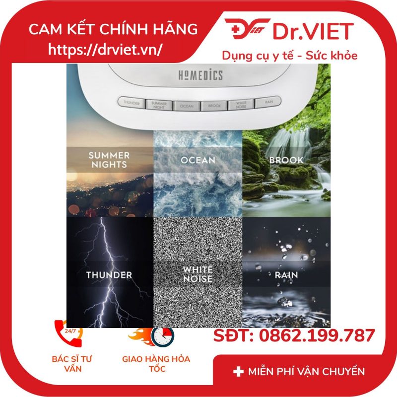 Máy ru ngủ âm thanh trắng Homedics SS-2025