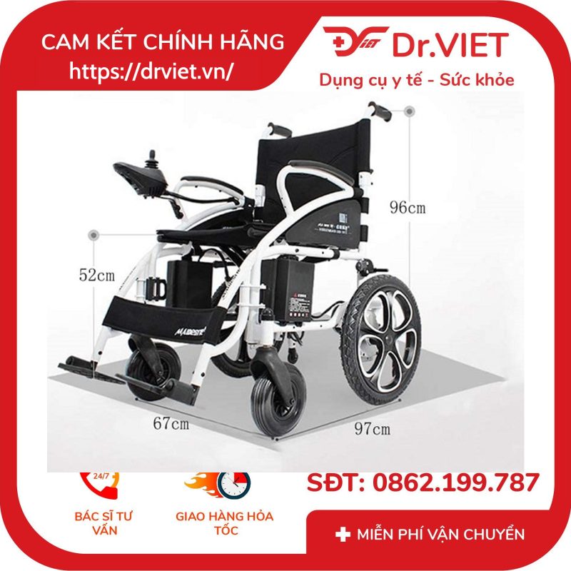 Xe lăn điện Cao cấp MAIDESITE DLY-6009