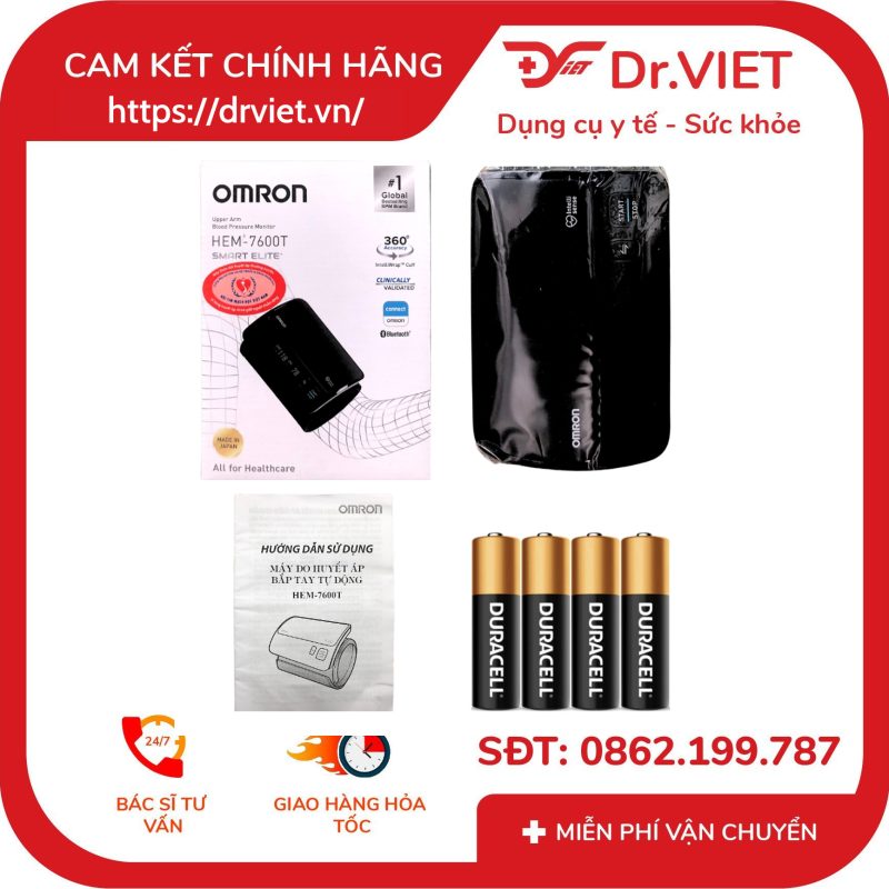 Máy đo huyết áp Omron HEM-7600T 13 Máy đo huyết áp Omron HEM-7600T