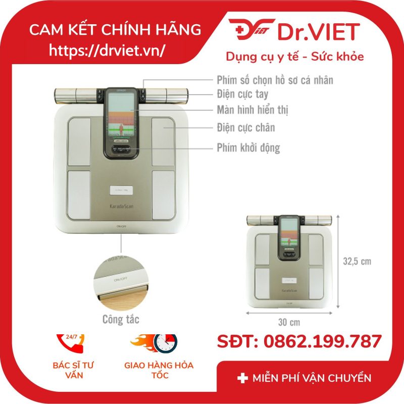 Máy đo thành phần cơ thể Omron HBF-375