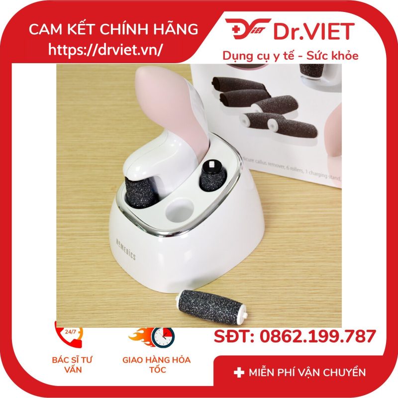 Máy tẩy da chết gót chân Homedics PED-1301