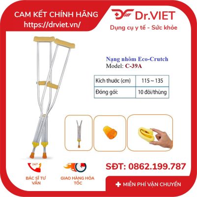 Nạng inox Eco-Crutch C-39A 17 Nạng inox Eco-Crutch C-39A