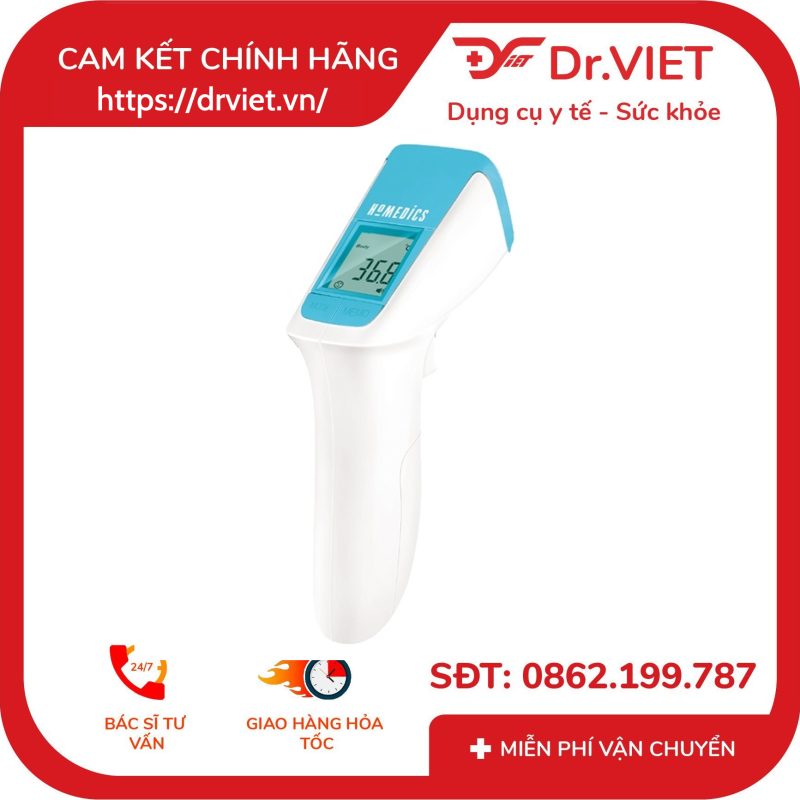 Nhiệt kế hồng ngoại không tiếp xúc USA HoMedics TE-350-EU