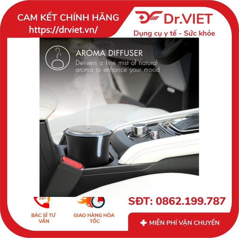 Máy khuếch tán tinh dầu siêu âm di động Ellia ARM-285BLK 12 Máy khuếch tán tinh dầu siêu âm di động Ellia ARM-285BLK