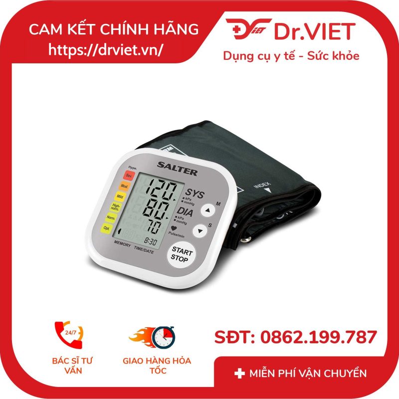 Máy đo huyết áp bắp tay điện tử Salter GB-BPA9201EU 11 Máy đo huyết áp bắp tay điện tử Salter GB-BPA9201EU