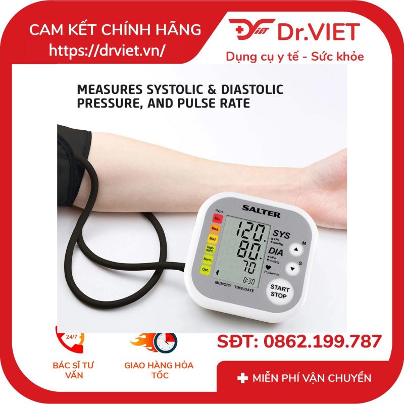 Máy đo huyết áp bắp tay điện tử Salter GB-BPA9201EU 14 Máy đo huyết áp bắp tay điện tử Salter GB-BPA9201EU
