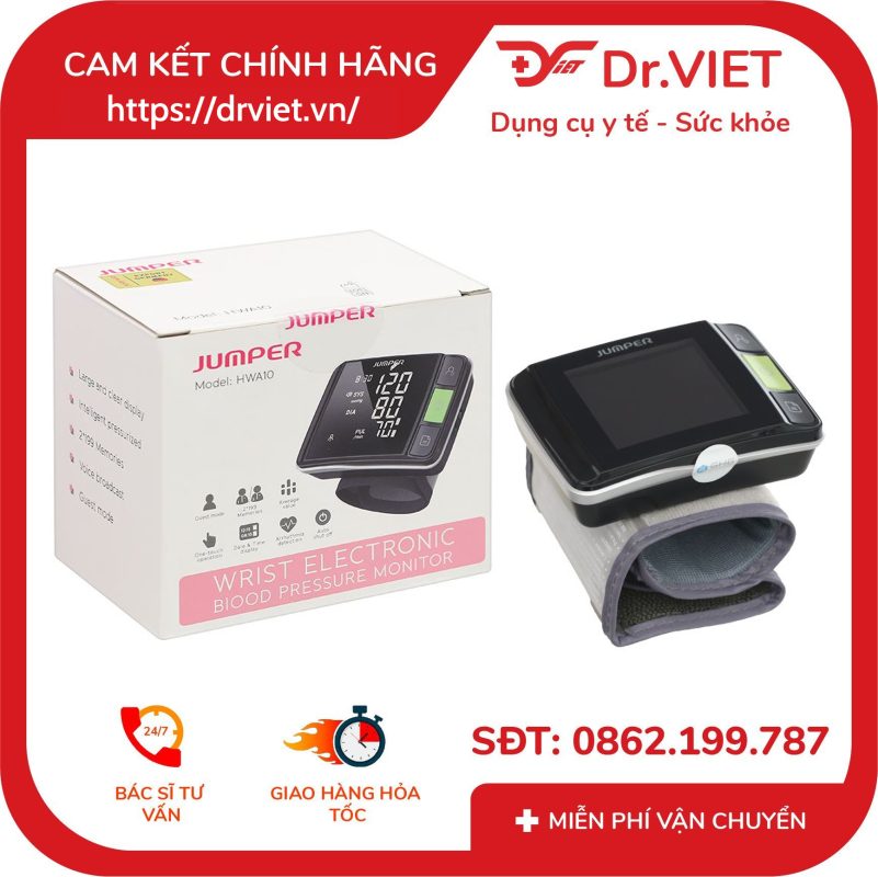 Máy đo huyết áp cổ tay điện tử Jumper JPD-HWA10