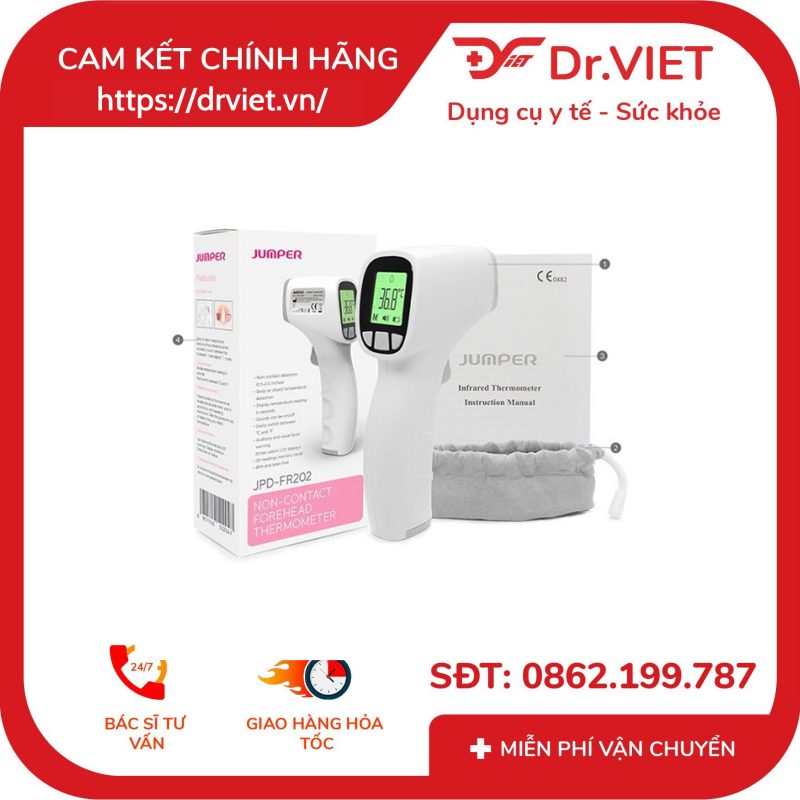 Alternative view of Nhiệt kế hồng ngoại không tiếp xúc Jumper JPD-FR202