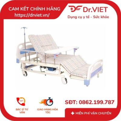 Giường bệnh nhân đa năng 4 tay quay Humed HM-C4 cao cấp 10 giường
