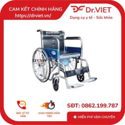 Xe lăn có bô vệ sinh Lucass X-6 – Giải pháp tiện lợi cho người cao tuổi và người bệnh 9 Xe lăn có bô vệ sinh Lucass X-6 – Giải pháp tiện lợi cho người cao tuổi và người bệnh