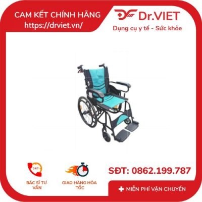 Xe lăn sắt sơn 2 bánh chống lật X-980L đỏ/xanh 13 Xe lăn sắt sơn 2 bánh chống lật X-980L đỏ/xanh