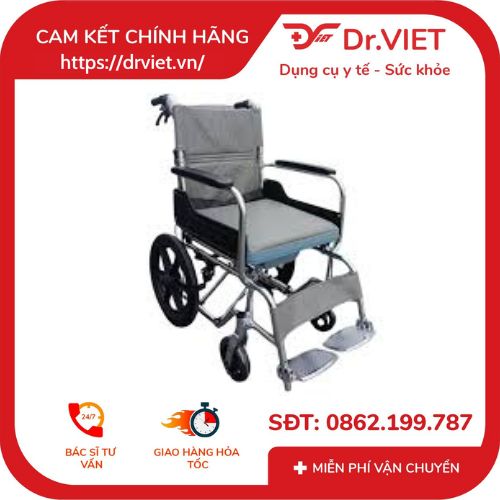 Xe lăn có bô vuông bánh nhỏ GX-616