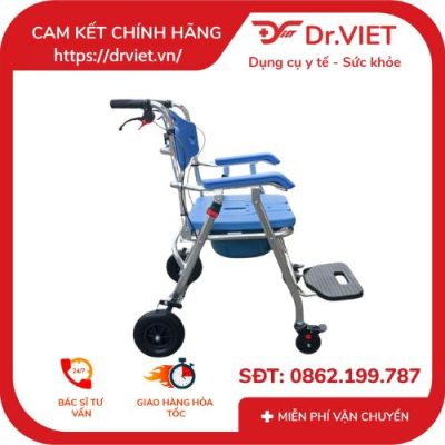 Ghế bô nhôm LUCASS C-301 - Ghế bô hỗ trợ người bệnh đi vệ sinh tại chỗ 11 ghế bô