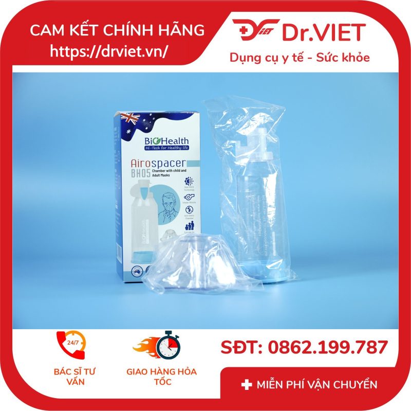 Buồng đệm khí dung BH05 Biohealth van 2 chiều