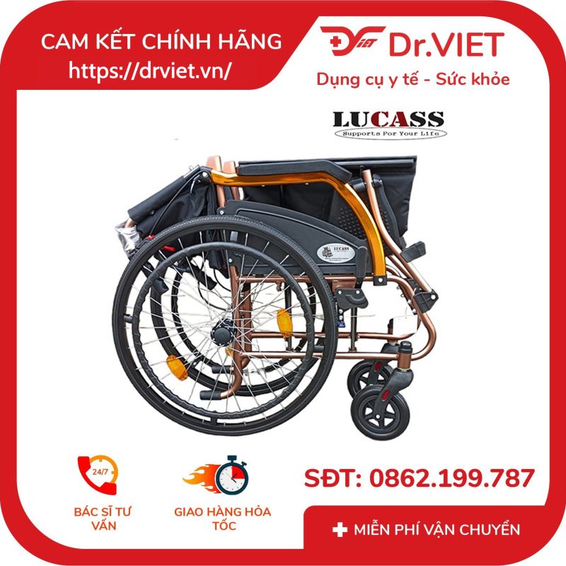 Xe lăn nhôm du lịch Lucass X-65 15 Xe lăn nhôm du lịch Lucass X-65